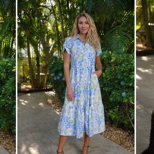 NWT JUST DARVINY Kristina Dress animal print pockets cotton